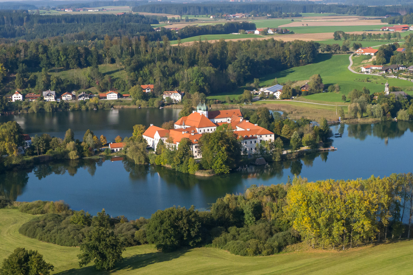 Kloster Seeon Luftaufnahme