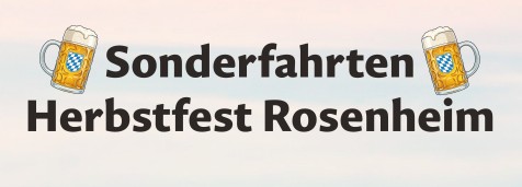 Titelbild zur Veranstaltung : Sonderfahrten Herbstfest Rosenheim mit der Chiemgauer Lokalbahn